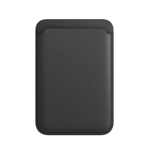 MagSafe Leather Wallet Case for iPhone in Black Color
