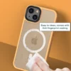MagIT Hybrid Case for iPhone 13 Pro with easy to clean back