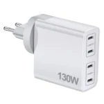 130w four USB-C Port Power Adapter with dual 65w charger
